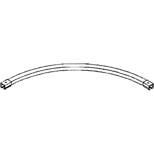 90° Curved Curtain Partition Track with Splicers, 3' L The Estey Group