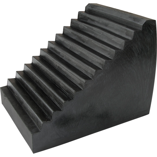 Wheel Chock, 9-1/2" x 6-1/2" x 7-1/2", Black The Estey Group