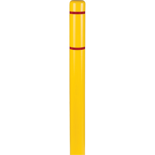 Polyethylene Bollard Covers, 4-1/2" Dia. x 64" L, Yellow The Estey Group