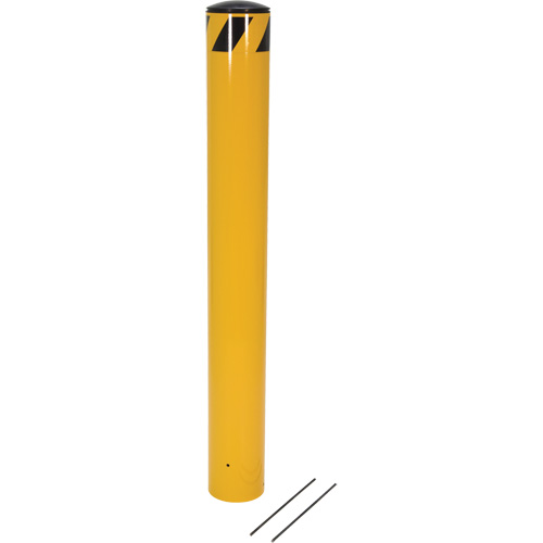 Bornes &agrave; couler, Acier, 48-1/2" h x 5-9/16" la, Jaune The Estey Group
