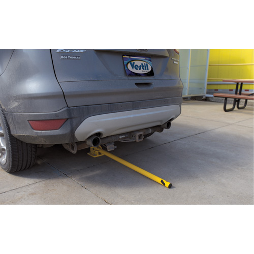 Butoirs repliables, Acier, 42" h x 1-3/4" la, Jaune The Estey Group
