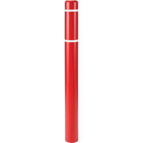 Polyethylene Bollard Covers, 6-5/8" Dia. x 60" L, Red The Estey Group
