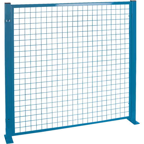 Perimeter Guards - Mesh Style, 4' H x 4' W, Blue The Estey Group