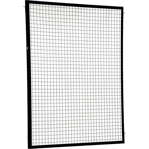 Adjustable Perimeter Guard Panel, 6' H x 5' W, Black The Estey Group