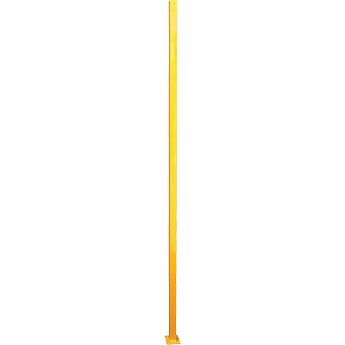 Poteau de protection p&eacute;rim&eacute;trique ajustable, 4" la x 96" h, Jaune The Estey Group