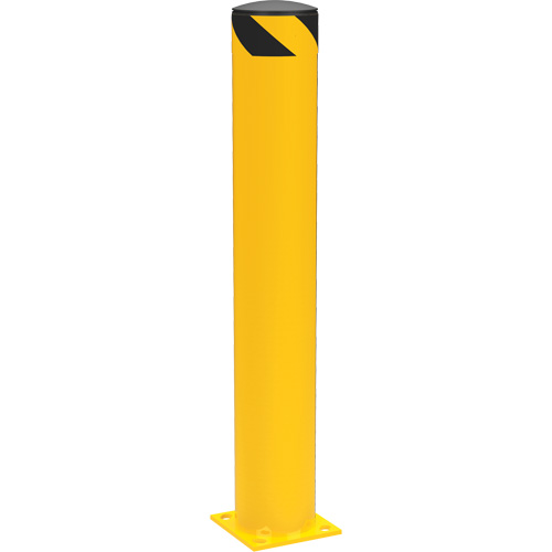 Bornes de s&eacute;curit&eacute; tubulaire, Acier, 42" h x 6-5/8" la, Jaune The Estey Group