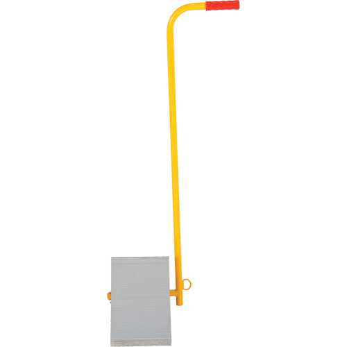 Aluminum Wheel Chock With Handle, 7" W x 11-7/8" D x 7-11/16" H The Estey Group
