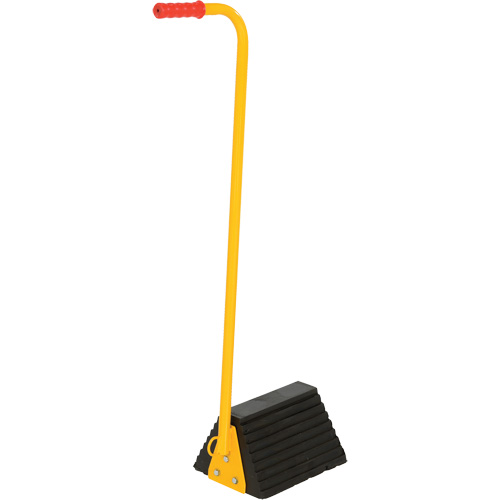 Cale de roue avec poign&eacute;e ergonomique, 9-1/4" x 8" x 6", Noir The Estey Group