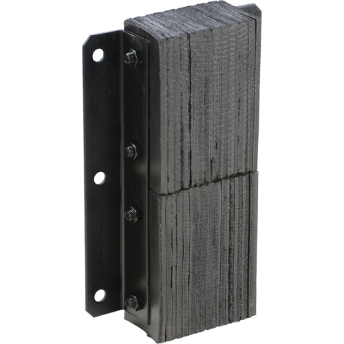 Butoir de quai lamell&eacute;, Vertical, Caoutchouc, 13-1/4" la x 4-1/2" p x 20" h The Estey Group