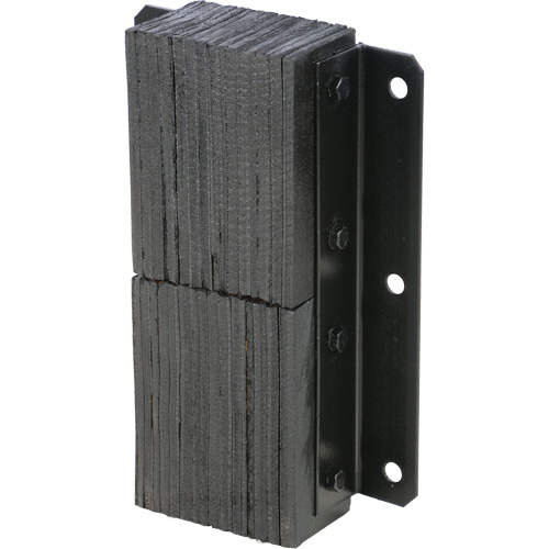 Butoir de quai lamell&eacute;, Vertical, Caoutchouc, 13-1/4" la x 4-1/2" p x 20" h The Estey Group