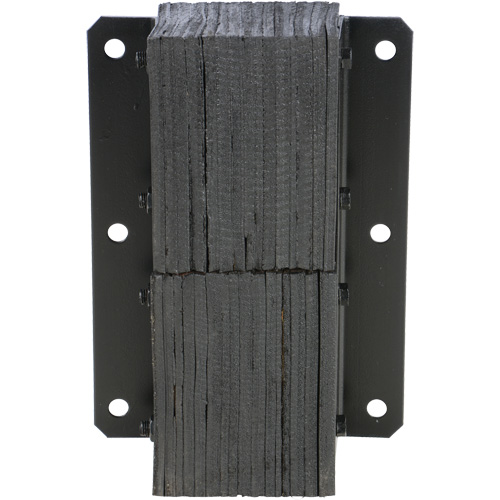 Butoir de quai lamell&eacute;, Vertical, Caoutchouc, 13-1/4" la x 4-1/2" p x 20" h The Estey Group