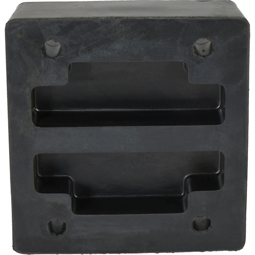 Molded Dock Bumper, Reinforced Rubber, 12" W x 4" D x 13" H The Estey Group