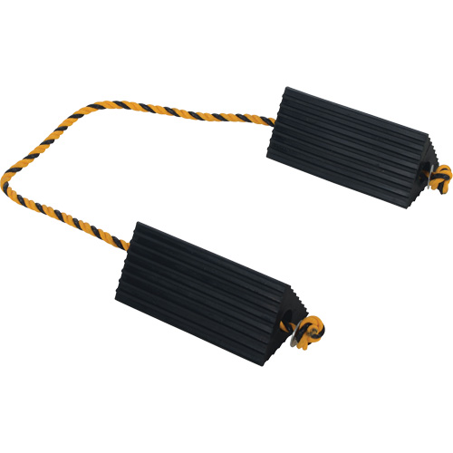 Airline Wheel Chock, 5" x 10" x 4-1/2", Black The Estey Group