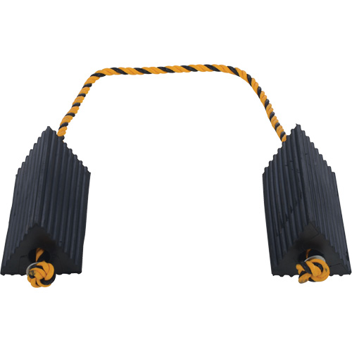 Airline Wheel Chock, 5" x 10" x 4-1/2", Black The Estey Group