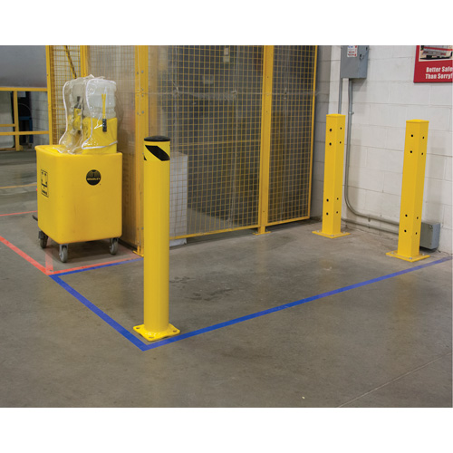 Butoir de s&eacute;curit&eacute;, Acier, 42" h x 5-1/2" la, Jaune The Estey Group