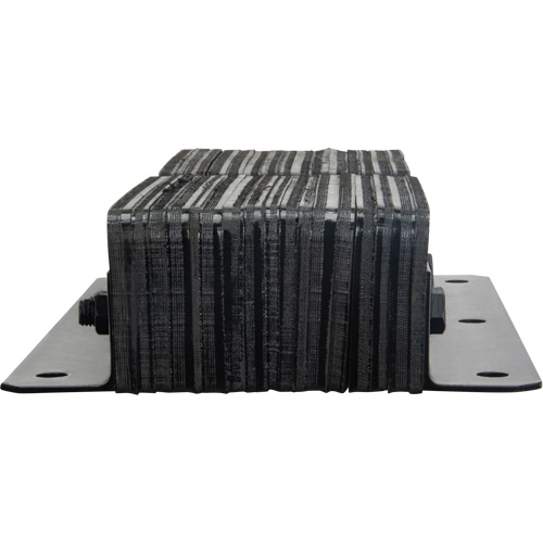 Laminated Dock Bumpers, Vertical, Rubber, 11" W x 4" D x 24" H The Estey Group