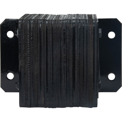 Laminated Dock Bumpers, Horizontal, Rubber, 12" W x 4" D x 10" H The Estey Group