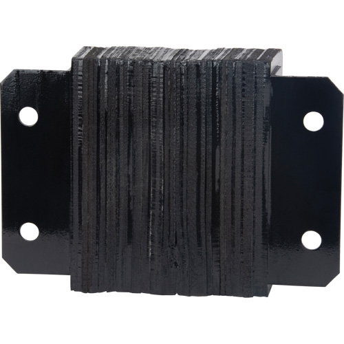 Laminated Dock Bumpers, Horizontal, Rubber, 12" W x 4" D x 10" H The Estey Group