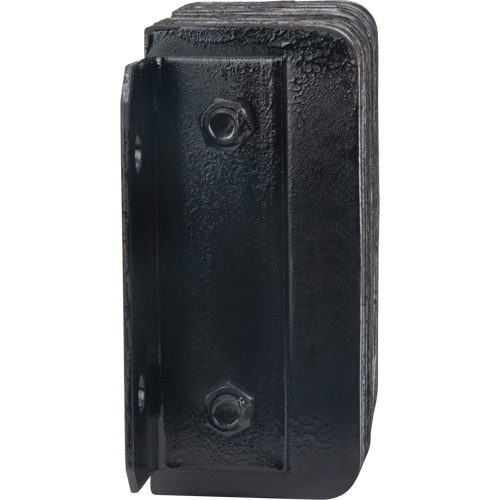 Laminated Dock Bumpers, Horizontal, Rubber, 12" W x 4" D x 10" H The Estey Group