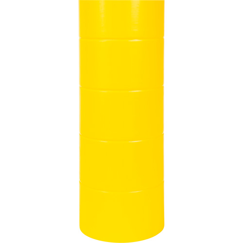 Polyethylene Bollard Cover, 6-5/8" Dia. x 60" L, Red/Yellow The Estey Group