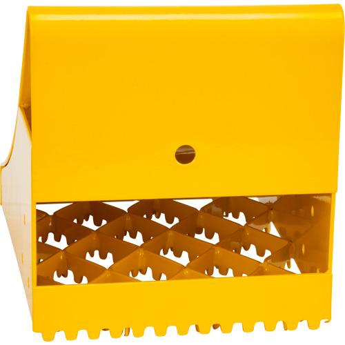 Ice Chocks, Steel, Yellow, 8-1/16" W x 10-5/8" D x 8-13/16" H The Estey Group