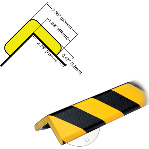 WPK-H+ Profile 1/2M Corner Protection Bumper Guard Wall Protection Kit The Estey Group