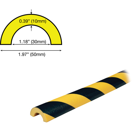 R30 Profile 5M Pipe Protection Bumper Guard, 2' (0.6096 m) Long The Estey Group