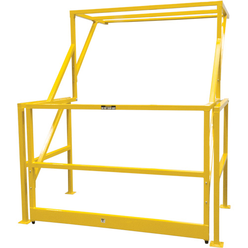 Mezzanine Safety Gate, 70" L x 77" H, 78" Raised, Yellow The Estey Group