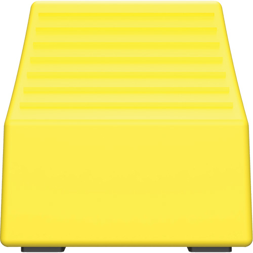 Checkers Safety Heavy-Duty Ultra Class Mining Wheel Chock, HDPE, Yellow, 14-1/2" W x 17-1/2" D x 16" H The Estey Group