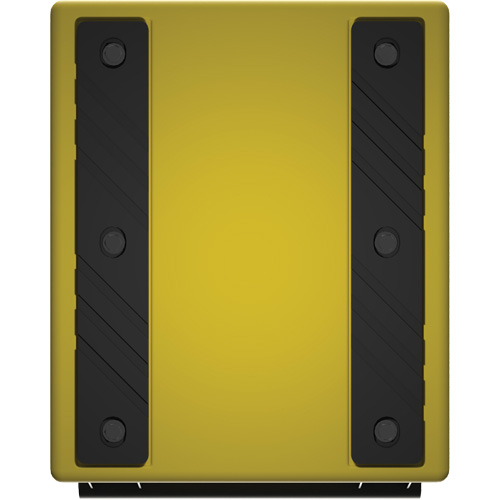 Checkers Safety Heavy-Duty Ultra Class Mining Wheel Chock, HDPE, Yellow, 14-1/2" W x 17-1/2" D x 16" H The Estey Group
