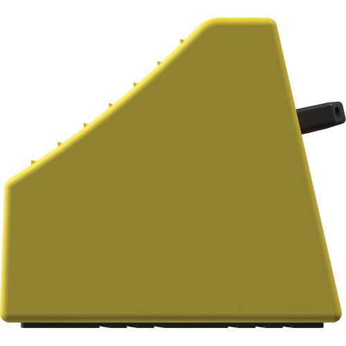 Checkers Safety Heavy-Duty Ultra Class Mining Wheel Chock without Bracket, HDPE, Yellow, 14-1/2" W x 17-1/2" D x 16" H The Estey Group