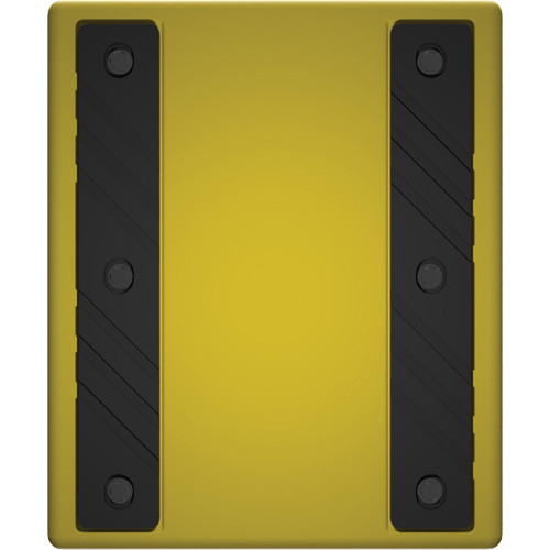 Checkers Safety Heavy-Duty Ultra Class Mining Wheel Chock without Bracket, HDPE, Yellow, 14-1/2" W x 17-1/2" D x 16" H The Estey Group