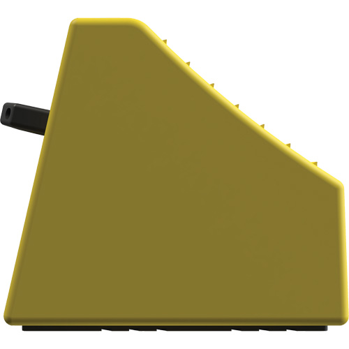 Checkers Safety Heavy-Duty Ultra Class Mining Wheel Chock without Bracket, HDPE, Yellow, 14-1/2" W x 17-1/2" D x 16" H The Estey Group
