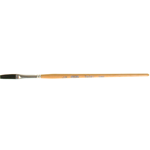 Pinceau une passe, Largeur de la brosse de 1/4", Soie de bœuf, Manche &agrave; Bois The Estey Group