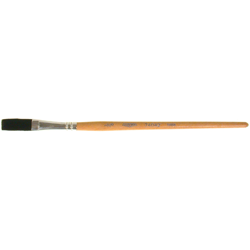 Pinceau une passe, Largeur de la brosse de 3/8", Soie de bœuf, Manche &agrave; Bois The Estey Group