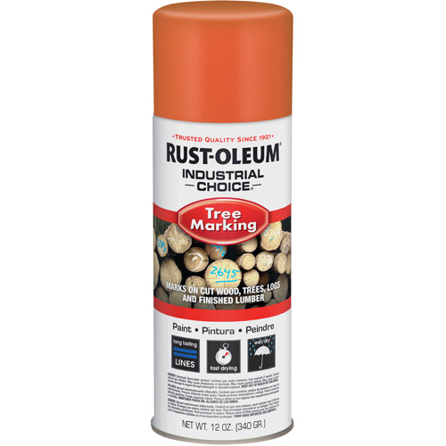 Peinture pour le marquage des arbres Industrial Choice T1600, Orange fluorescent, 16 oz The Estey Group