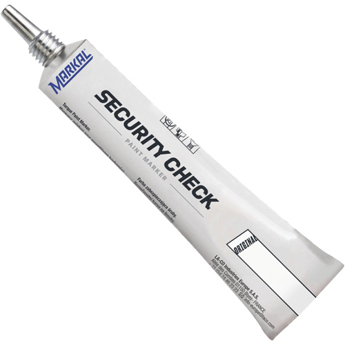 Security Check Paint Marker, 1.7 oz., Tube, White The Estey Group
