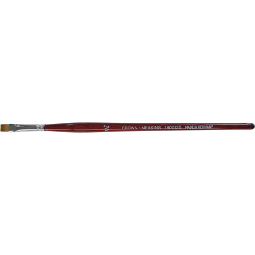 Pinceau plat pour artiste, Largeur de la brosse de 1/4", Synth&eacute;tique, Manche &agrave; Bois The Estey Group