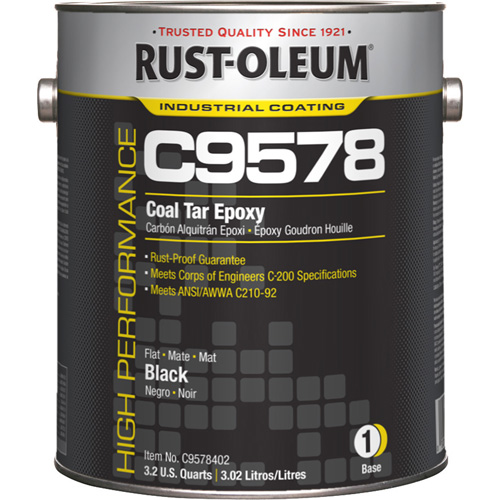 C9578 System Coal Tar High Solids Epoxy Base Component, Black, Gallon The Estey Group