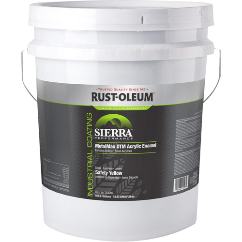 Sierra Performance MetalMax&reg; Plus DTM Acrylic Enamel, 5 gal., Pail, Yellow The Estey Group