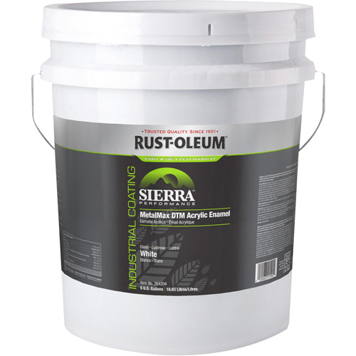 &eacute;mail acrylique DTM Sierra Performance MetalMax Plus, 5 gal., Seau, Blanc The Estey Group