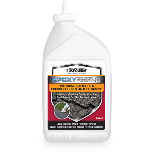 Mat&eacute;riau de remplissage de fissures caoutchout&eacute; de qualit&eacute; sup&eacute;rieure EpoxyShield, Bouteille, Noir The Estey Group