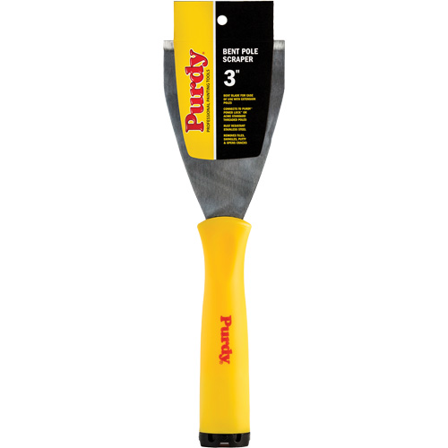 Premium Bent Pole Scraper, Stainless Steel Blade, 3" Wide, Plastic Handle The Estey Group