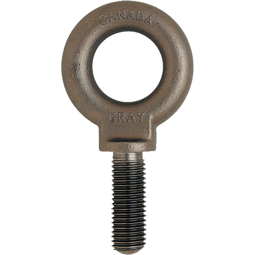 Eye Bolts, Uncoated Natural Finish, 1300lbs. (0.65 tons) Capacity The Estey Group