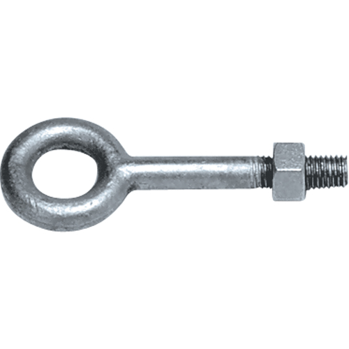 Eye Bolts, 1/2"/3/8" Dia., 2-1/2"/10" L, Galvanized, 1200 lbs. (0.6 tons) Capacity The Estey Group