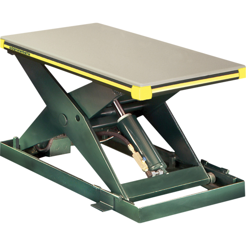 Table &eacute;l&eacute;vatrice hydraulique &agrave; ciseaux Backsaver, Acier, 24" la x 48" lo, Capacit&eacute; 2000 lb The Estey Group