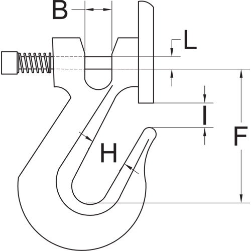 Clevis Grab Hook with Latch - Grade 70 The Estey Group