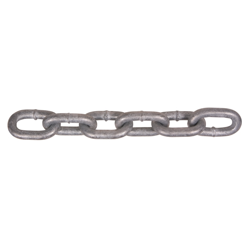 Hot-Dipped Galvanized Chains, Carbon Steel, 5/16" x 275' (83.8 m) L, Grade 30, 1900 lbs. (0.95 tons) Load Capacity The Estey Group