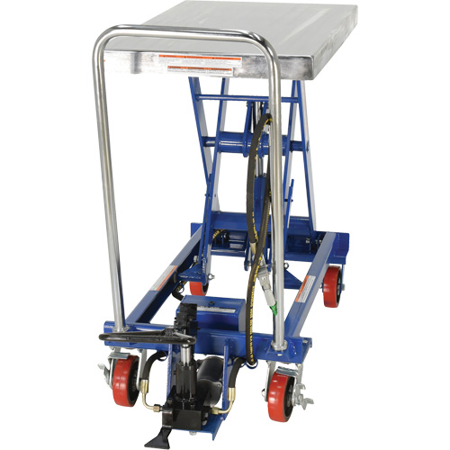 Pneumatic Hydraulic Scissor Lift Table, Steel, 32-1/2" L x 19-3/4" W, 1000 lbs. Cap. The Estey Group