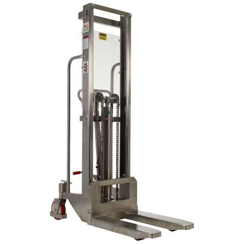 Hefti-Lift Load Stacker, Foot Pump Operated, 880 lbs. Capacity, 59" Max Lift The Estey Group